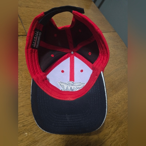 Minnesota Wild NHL Adjustable Hat Cap Hook & Loop Hockey Red White And Blue - Picture 6 of 7